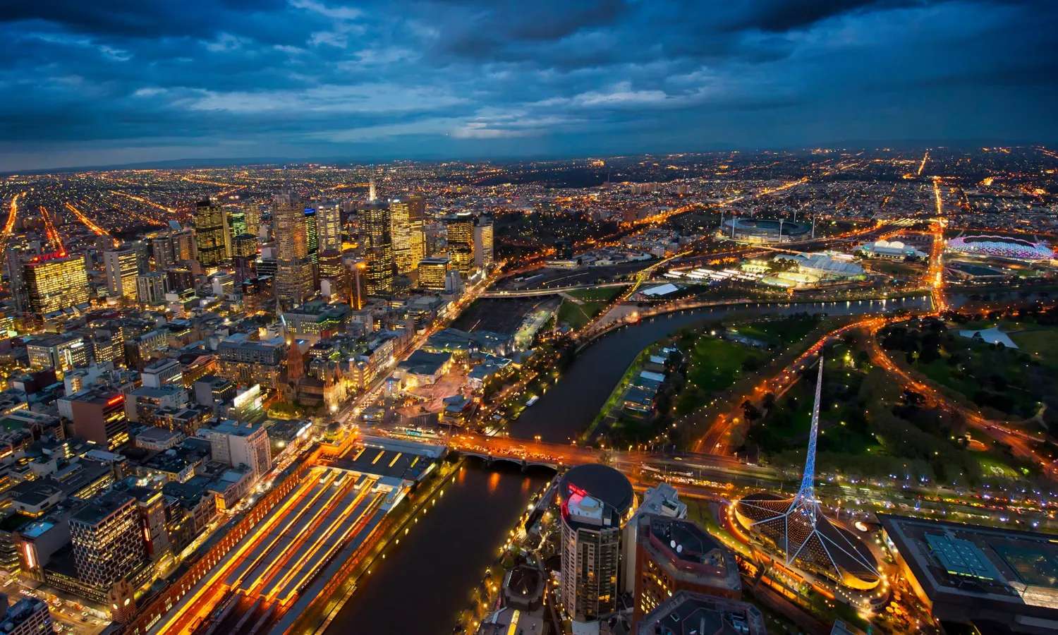 Melbourne từ trên cao